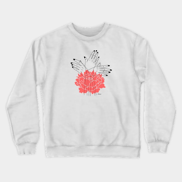 Reaching For Light Crewneck Sweatshirt by camissao